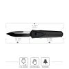 Нож Remette Swordfish Tanto, 14C28N, Titanium Black/Carbon Inlay Handle, ZL103C8