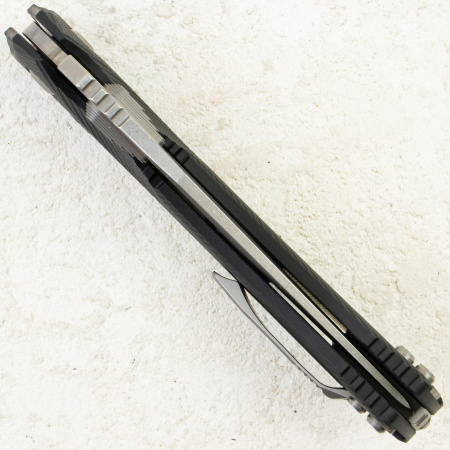 Нож Microtech Amphibian RAM-LOK, Stonewash, M390, G10 Fluted Black, 137RL-10 FLGTBK Нож Microtech Amphibian RAM-LOK, Stonewash, M390, G10 Fluted Black, 137RL-10 FLGTBK