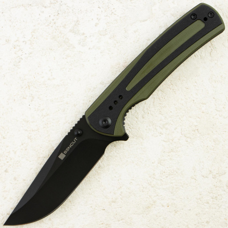 Нож SENCUT Regnator, Black, 9Cr18MoV, G10 Black/Green Handle, S24057-2