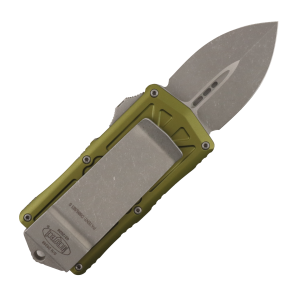 Нож Microtech Exocet (Double Edge), Apocalyptic, M390, Aluminum OD Green, 157-10 APOD