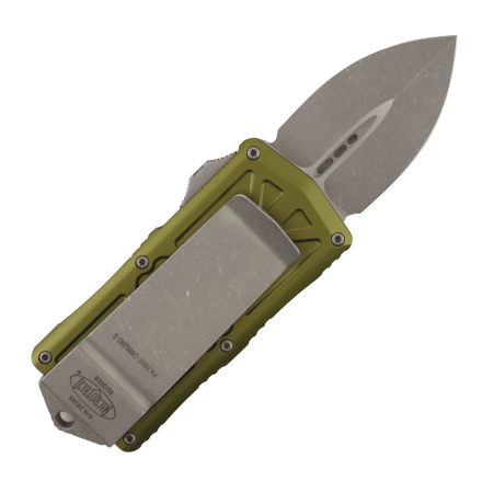 Нож Microtech Exocet (Double Edge), Apocalyptic, M390, Aluminum OD Green, 157-10 APOD