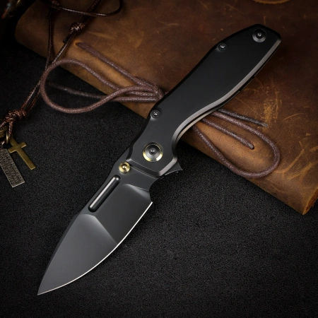 Нож Remette TwoFace, M390, Titanium Black Handle, DSTF-D