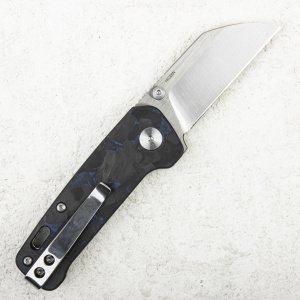 Нож QSP Penguin MINI, 14C28N, Shredded Carbon Fiber Blue - складной туристические ножи из стали Нож QSP Penguin MINI, 14C28N, Shredded Carbon Fiber Blue - складной туристические ножи из стали