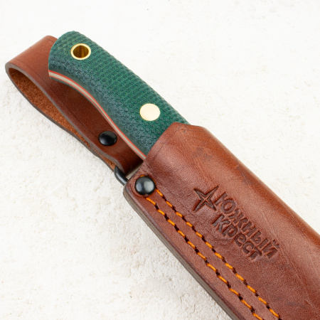 Нож Южный Крест Slender M, Elmax, Micarta Emerald, Насечка