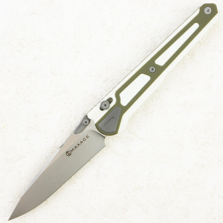 Нож Maxace Heron-K, Bohler K110, G10 White/Green