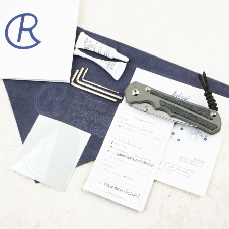 Нож Chris Reeve Large Inkosi Inlay, CPM MagnaCut, Titanium/Black Canvas Micarta Handle, LIN-1012 Нож Chris Reeve Large Inkosi Inlay, CPM MagnaCut, Titanium/Black Canvas Micarta Handle, LIN-1012