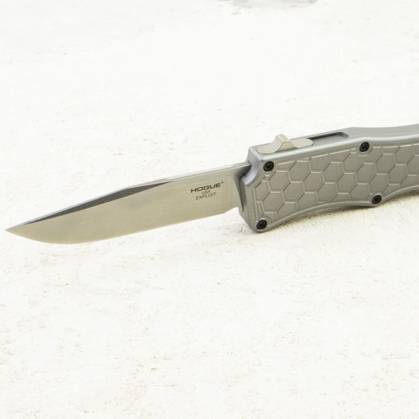 Нож Hogue Exploit Auto, CPM S30V, Aluminum Gray, 34052