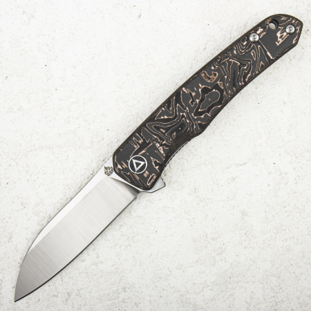 Нож QSP Otter, CPM S35VN, Copper Foil Carbon Fiber, QS140-B1