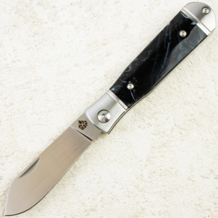 Нож QSP Jumping Jack, Satin, 14C28N, Resin Black/White Handle, QS167-C Нож QSP Jumping Jack, Satin, 14C28N, Resin Black/White Handle, QS167-C
