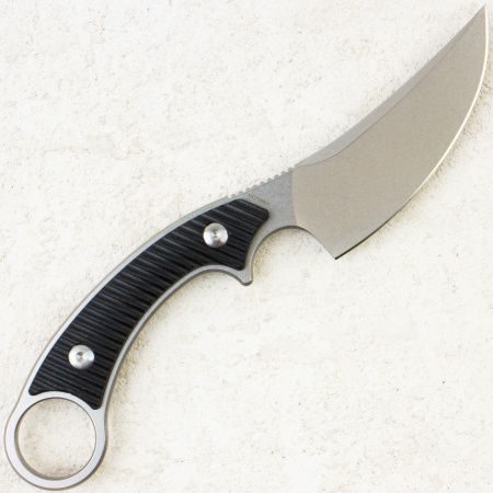 Нож QSP Viper, Stonewashed, 10Cr15MoV, G10 Black Handle, QS166-A1