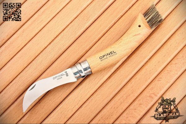 Нож грибника Opinel №8, Нержавеющая сталь, Бук - складной туристические ножи из стали