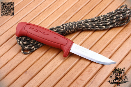 Нож Morakniv Basic 511 углерод. сталь, красный - купить в интернет-магазине Blademan