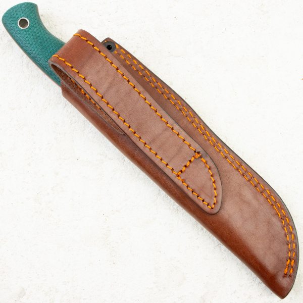 Нож Южный Крест Нессмук норд хантер, Convex, Elmax, Micarta Изумруд, Насечка, 231.1852.Elmax.K