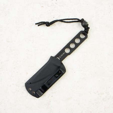 Скелетный нож CIVIVI Circulus, Black Stonewashed, 10Cr15CoMoV, Kydex Sheath, C22012-1