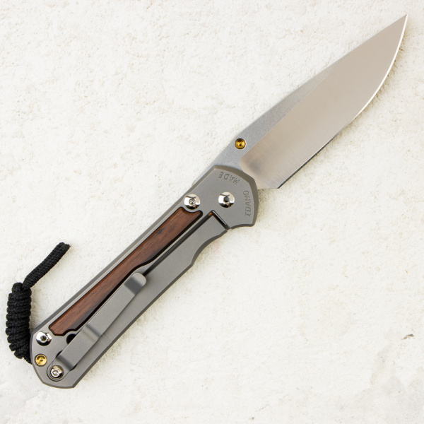 Нож Chris Reeve Large Sebenza 31 Macassar Ebony Inlay, CPM MagnaCut, Titanium/ Macassar Ebony, L31-1140