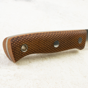 Нож Южный Крест ЯГД, Elmax, Convex, Micarta Coyote, Насечка