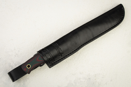 Нож Южный Крест Рыбацкий L, N690, Микарта Зелено-красная - купить в интернет-магазине Blademan