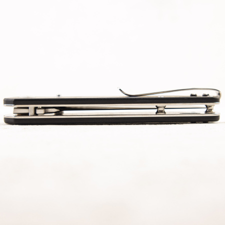 Нож QSP Penguin, D2, G10/Shredded Carbon Blue - купить в интернет-магазине Blademan