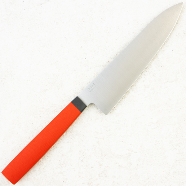 Нож мини шеф OWL CH160 F, N690 Cryo, G10 Red