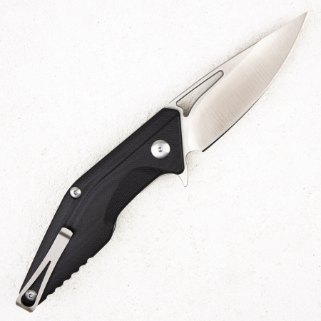Нож Brous Blades Mini Division Flipper, D2 Satin, G10/Titanium Black