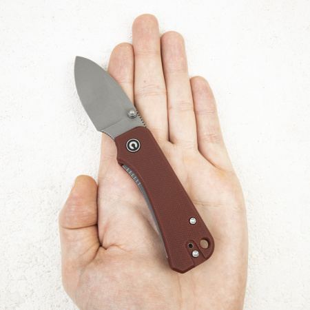 Нож CIVIVI Baby Banter, Nitro-V Gray, G10 Burgundy