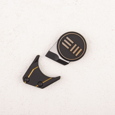 Шейный нож WE Knife Quark, M390, Titanium, Gold - купить в интернет-магазине Blademan