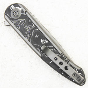 Нож WE Knife Smooth Sentinel, 20CV, Titanium/Carbon+Aluminum Foil - складной туристические ножи из стали Нож WE Knife Smooth Sentinel, 20CV, Titanium/Carbon+Aluminum Foil - складной туристические ножи из стали