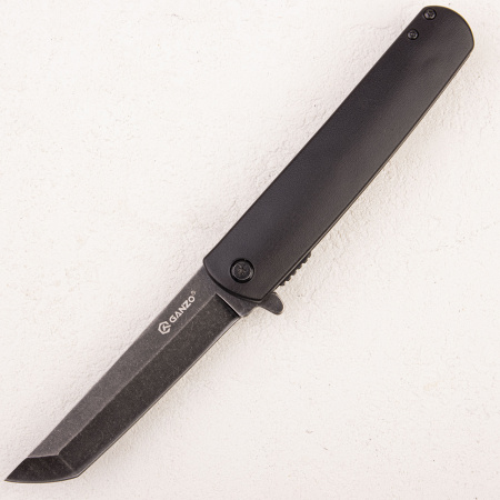 Нож Ganzo G626-BK, 440 Tanto Black blade, ABS Black - купить в интернет-магазине Blademan