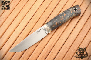 Южный Крест - Гризли, Карельская береза Антрацит, M390 - купить в интернет-магазине Blademan