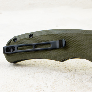 Нож CIVIVI Praxis, Black Stonewashed, 9Cr18MoV, G10 OD Green Handle, C803F Нож CIVIVI Praxis, Black Stonewashed, 9Cr18MoV, G10 OD Green Handle, C803F