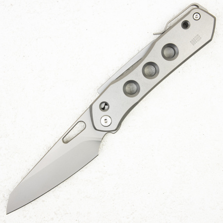 Нож WE Knife Vision R, 20CV Reverse Tanto, Titanium Gray, Snecx Tan Design