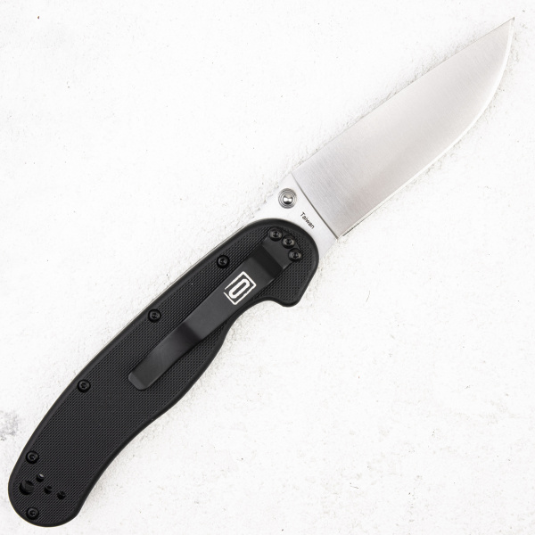 Нож Ontario Rat 1, AUS-8, Satin, Black Nylon, 8848SP