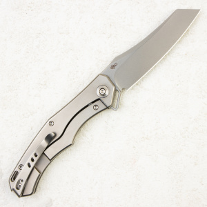 Нож WE Knife RekkeR Flipper Knife, CPM 20CV, Titanium Handle, WE22010G-2 Нож WE Knife RekkeR Flipper Knife, CPM 20CV, Titanium Handle, WE22010G-2