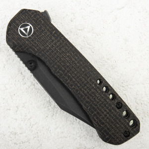 Нож QSP Kestrel, 14C28N Black, Micarta Dark Brown - складной туристические ножи из стали Нож QSP Kestrel, 14C28N Black, Micarta Dark Brown - складной туристические ножи из стали