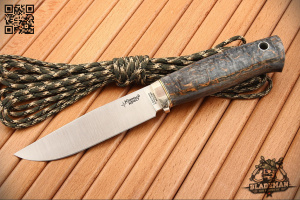 Южный Крест - Компаньон, Карельская береза Антрацит, M390 - купить в интернет-магазине Blademan