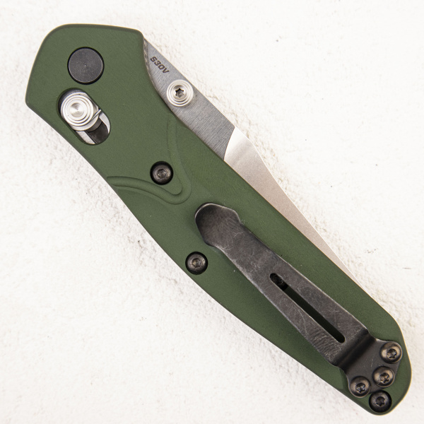 Нож Benchmade Mini Osborne, S30V, Aluminum Green