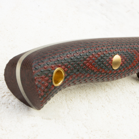 Нож Южный Крест Шершень, VG10, Конвекс, Микарта Красно-Черная, Насечка