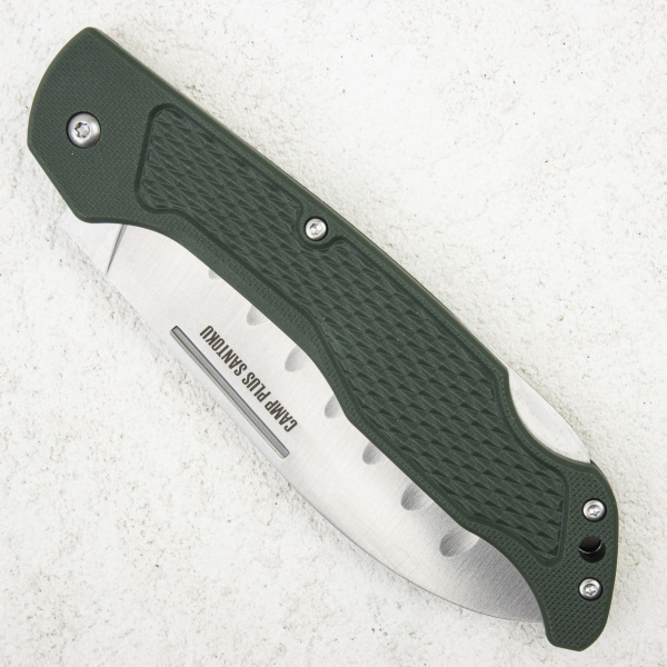 Нож Ontario Camp Plus Santoku, 43052, Stainless, Green