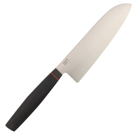 Нож Сантоку OWL Knife SA160 F, N690 Cryo, G10 Black Handle
