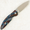 Нож QSP Turtle Punk, Stonewashed 14C28N, G10 Colorful, QS158-A1 Нож QSP Turtle Punk, Stonewashed 14C28N, G10 Colorful, QS158-A1