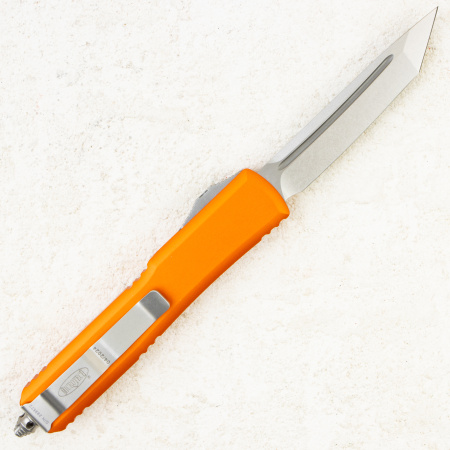 Нож Microtech Ultratech, Stonewash, M390, Aluminium Orange, 123-10 OR