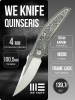Нож WE Knife Quinseris, Satin M390, Titanium Gray with Aluminum Foil Carbon Inlay Handle, WE23093-3 Нож WE Knife Quinseris, Satin M390, Titanium Gray with Aluminum Foil Carbon Inlay Handle, WE23093-3