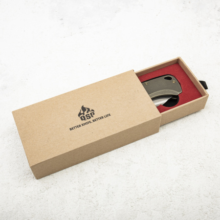 Нож QSP Rhino, M390, Titanium Bronze - купить в интернет-магазине Blademan