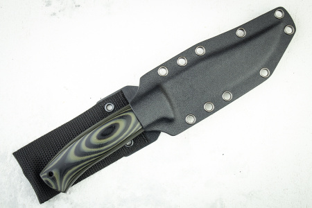 Нож Apus Knives Destruktor west, N690, G10 Green-Black, Kydex Classic - купить в интернет-магазине Blademan
