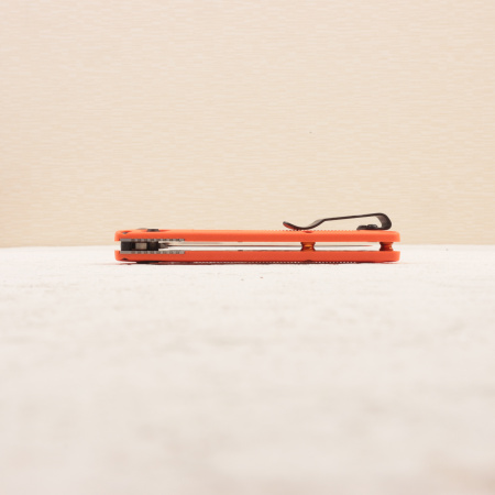 Нож Benchmade Mini Taggedout, 154CM, Orange Grivory Handle, 15533