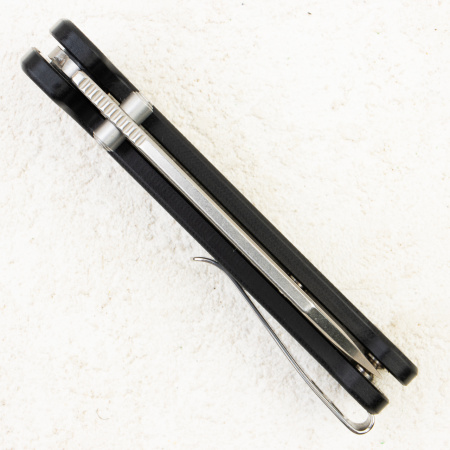 Нож QSP Penguin Button Lock, 14C28N, G10 Black, QS130BL-A1