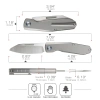 Нож Remette Squirrel, M390, Titanium Gray Handle, RTDP-G Нож Remette Squirrel, M390, Titanium Gray Handle, RTDP-G