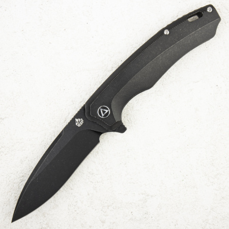 Нож QSP Woodpecker, Bohler M390, Titanium Black