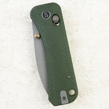 Нож WE Knife Banter 2, Gray Stonewashed, CPM S35VN, Micarta Green Handle, WE23075-3 Нож WE Knife Banter 2, Gray Stonewashed, CPM S35VN, Micarta Green Handle, WE23075-3