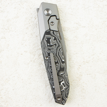 Нож WE Knife Brr15, Stonewashed, M390, Gray Titanium/Carbon Fiber Handle, WE24007-2 Нож WE Knife Brr15, Stonewashed, M390, Gray Titanium/Carbon Fiber Handle, WE24007-2